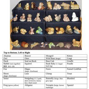 Collectible Wade Animal Figurines (Red Rose Tea)